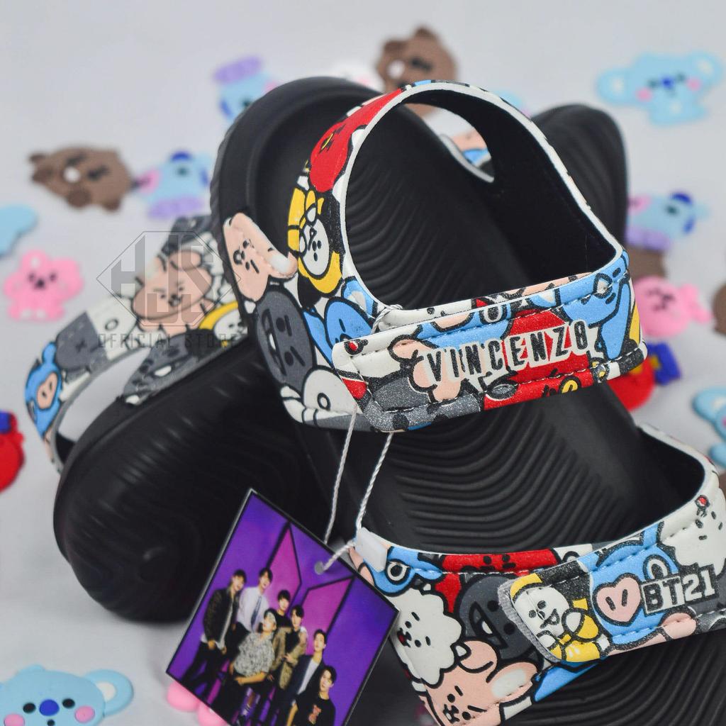 Sandal Anak Gunung BT21 Terbaru Sendal Gunung Anak Kekinian Sendal Selop Anak Murah Sendal Anak Laki-Laki