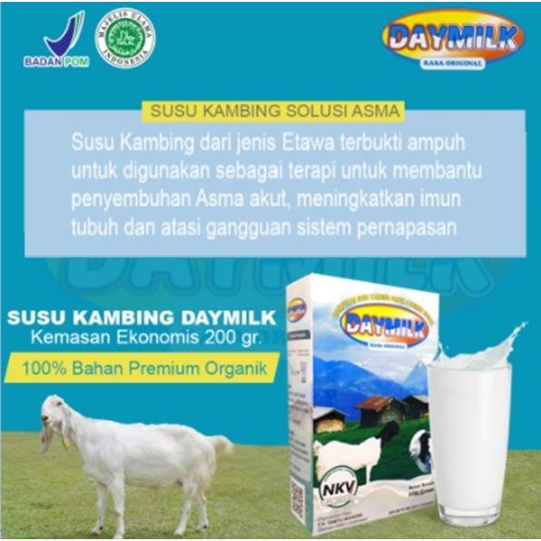 

Daymilk Susu Kambing Etawa Jaminan Asli Cocok Untuk Masalah Pernapasan usr01