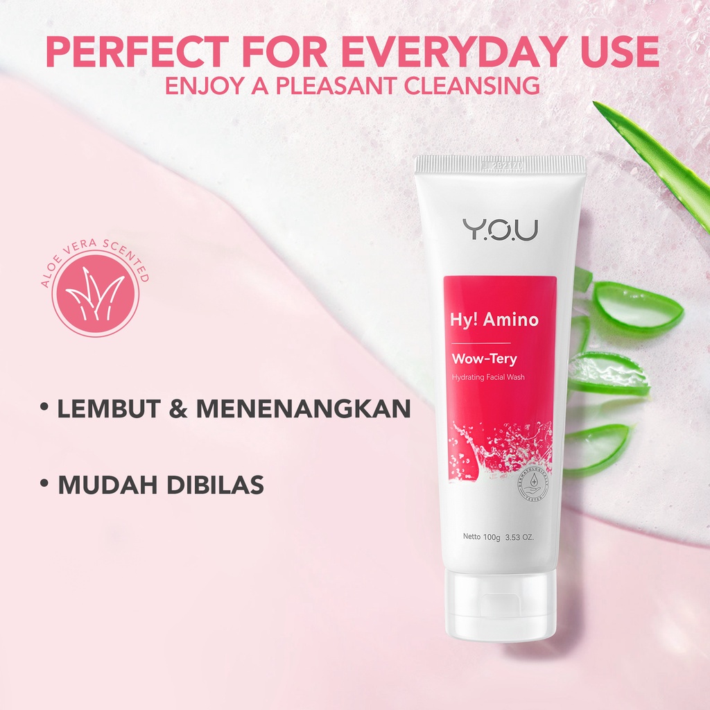 [BPOM][100%ORI&amp;READY]YOU Hy! Amino Wow-Tery Hydrating Facial Wash Sabun Cuci Muka