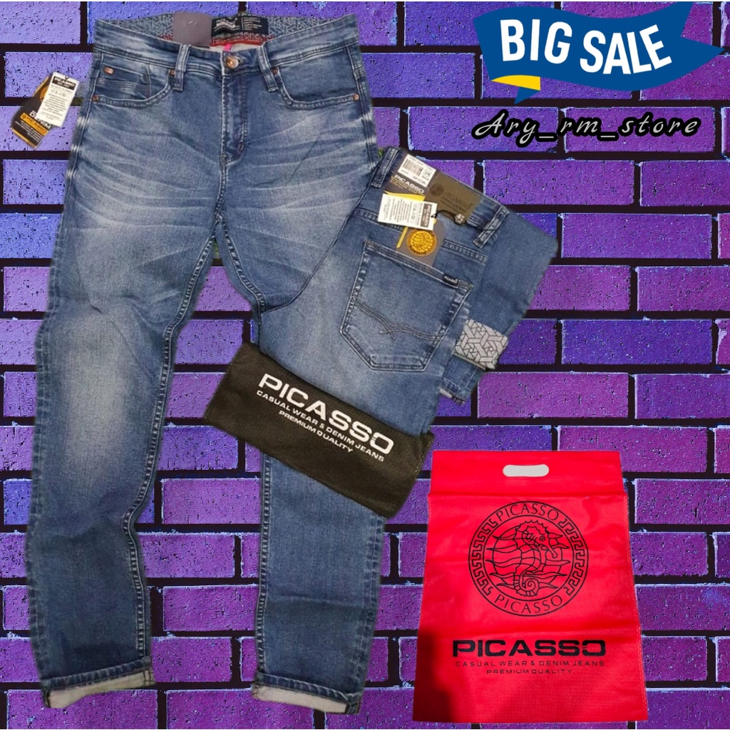 CELANA PANJANG PICASSO PRIA ORI TERBARU // NEW COLLACTION TRENDY DENIM // COD BISA