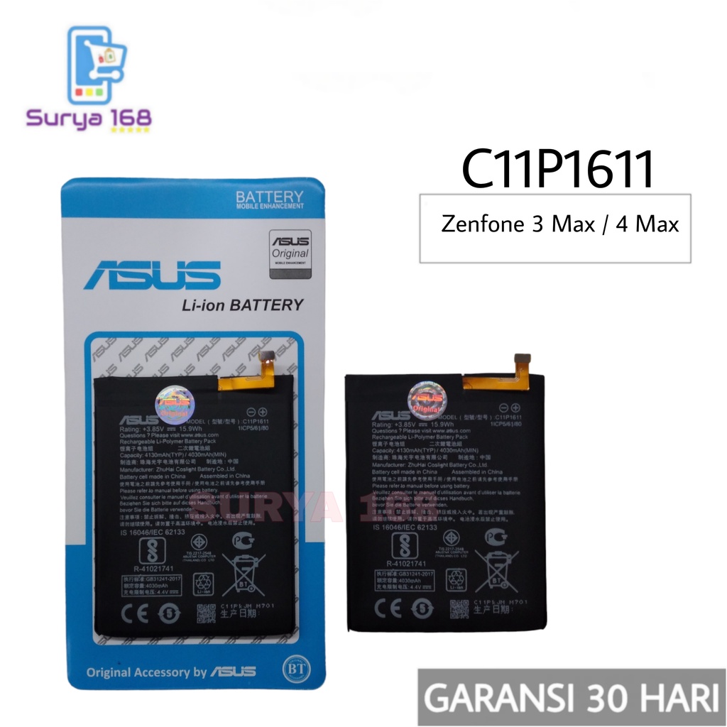 BATTERY BATERAI BATTERE BATRE ASUS ZENFONE 3 MAX 4 MAX 5.2&quot; ZC520TL ZE500CL C11P1611 X008DA