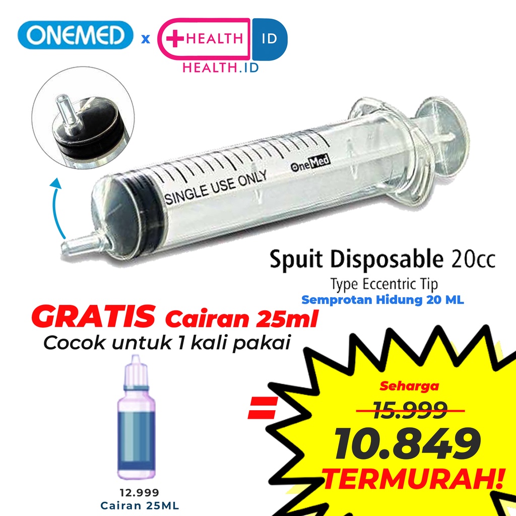 Paket cuci hidung lengkap dengan cairan 25ml