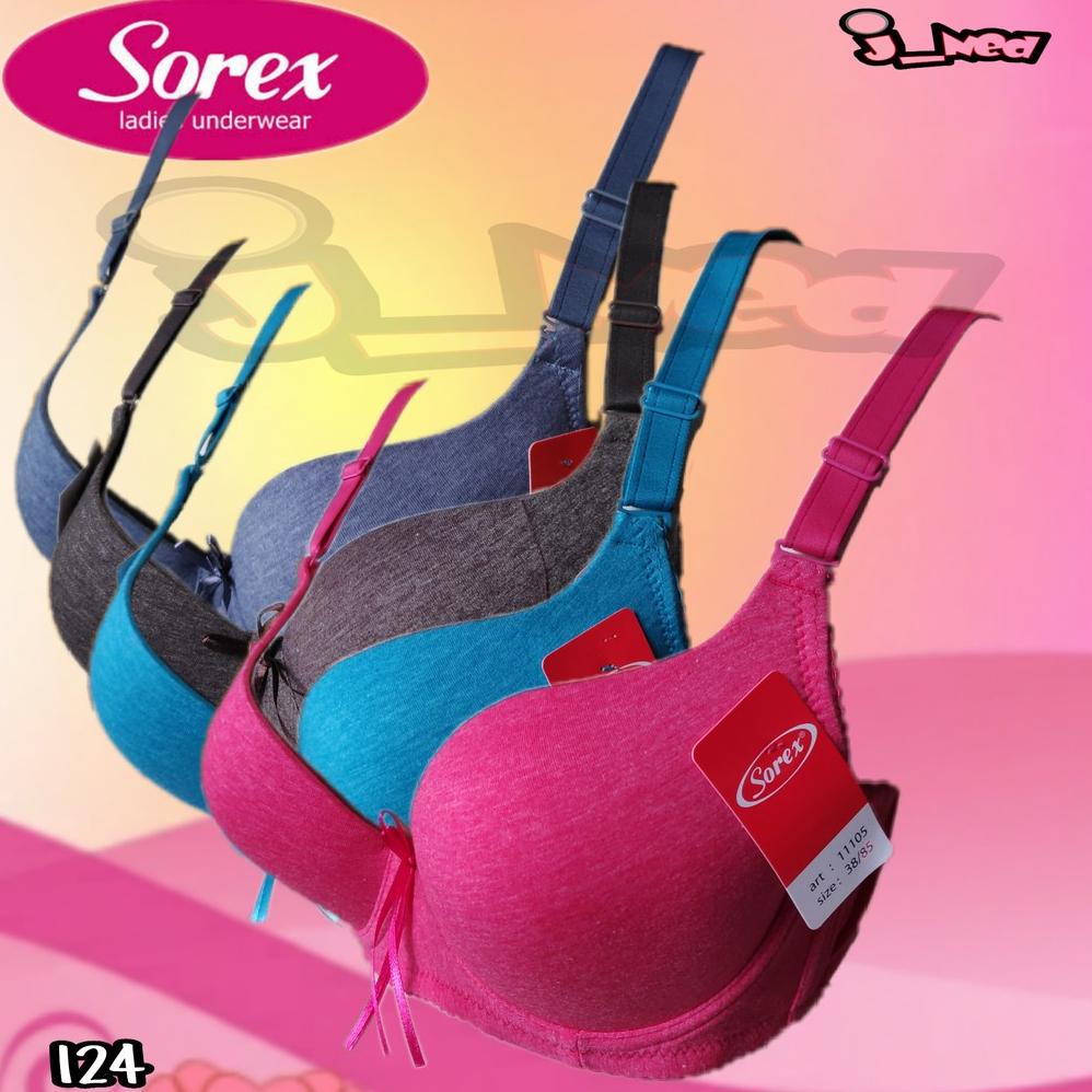 Terbaru J124 BRA BUSA ADA KAWAT SOREX  BH SOREX BRA WANITA SOREX Murah
