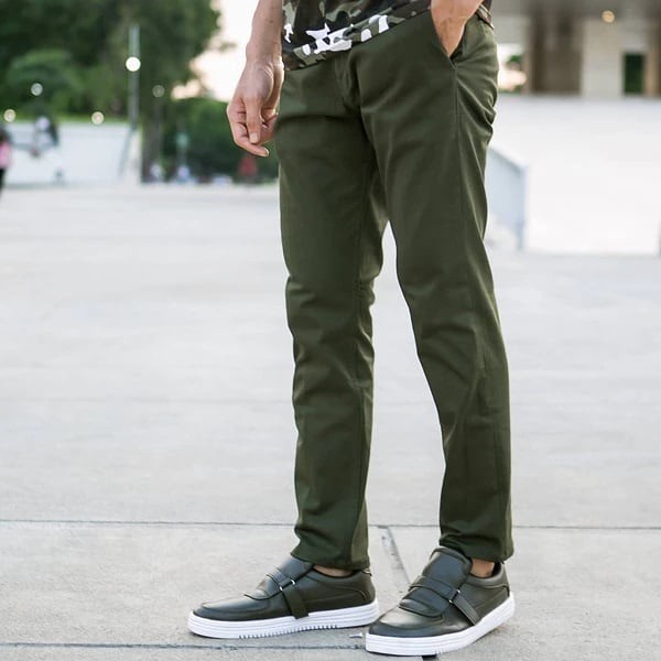 BIG SIZE CELANA CHINO ARMY panjang pria jumbo size Jumbo bahan distro 28-50/CHINOS JUMBO/KATUN STRECH HIJAU LUMUT