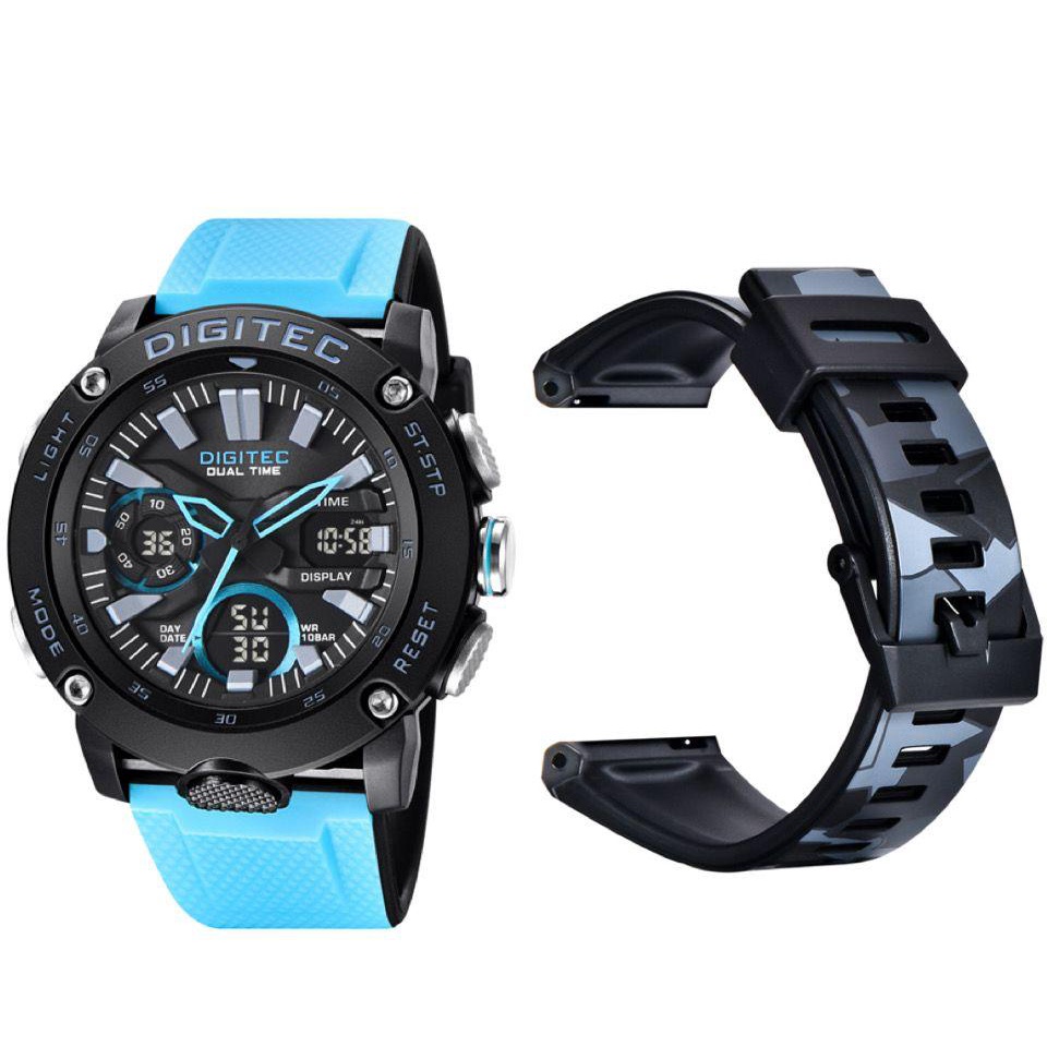 DIGITEC JAM TANGAN PRIA ANALOG-DIGITAL PRIA/ORIGINAL//WATERRESISTENT/ DA-2094T EXTRA STRAP