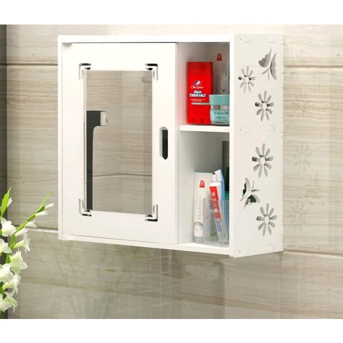 Org Rak Dinding Cermin Serbaguna Tempat Obat P3K Laci Make Up Kosmetik 969