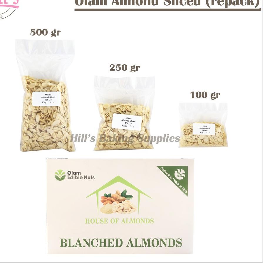 

Sale Sekarang ALMOND SLICE AUSTRALIA MERK OLAM / ALMOND IRIS MENTAH 100gr 250gr 500gr