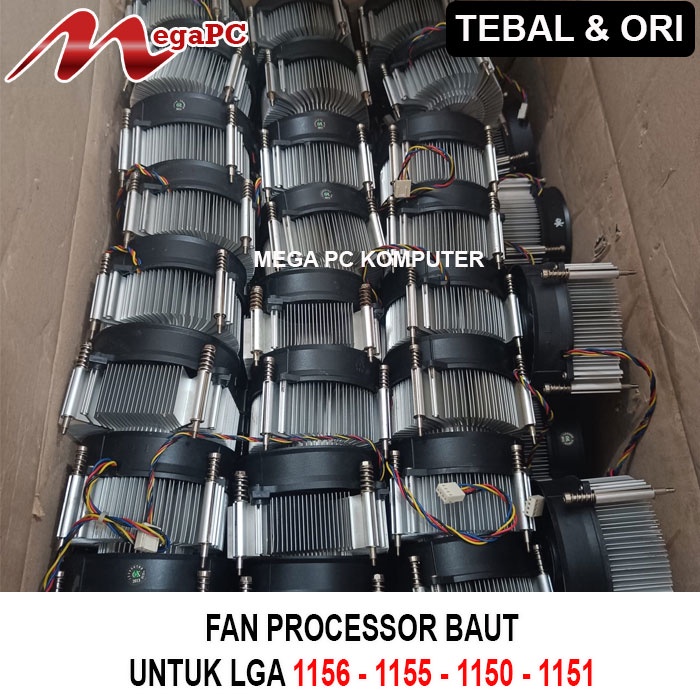 KIPAS FAN HSF Processor Baut Untuk Soket 1156 1155 1150 1151 ORI TEBAL