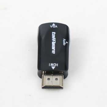 Converter HDMI to VGA with Port Audio - Full HD 1080p (Hitam )