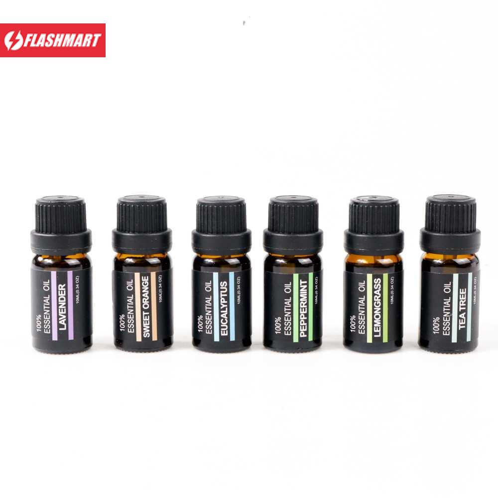 Flashmart HUMI Set Essential Oils Minyak Aromatherapy 10ml 6PCS - RH-06