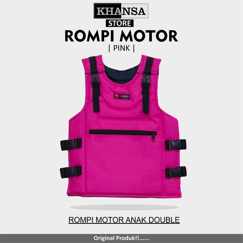 Rompi Motor Anak Loreng Abu Bagus Murah Body Protector Anti Angin