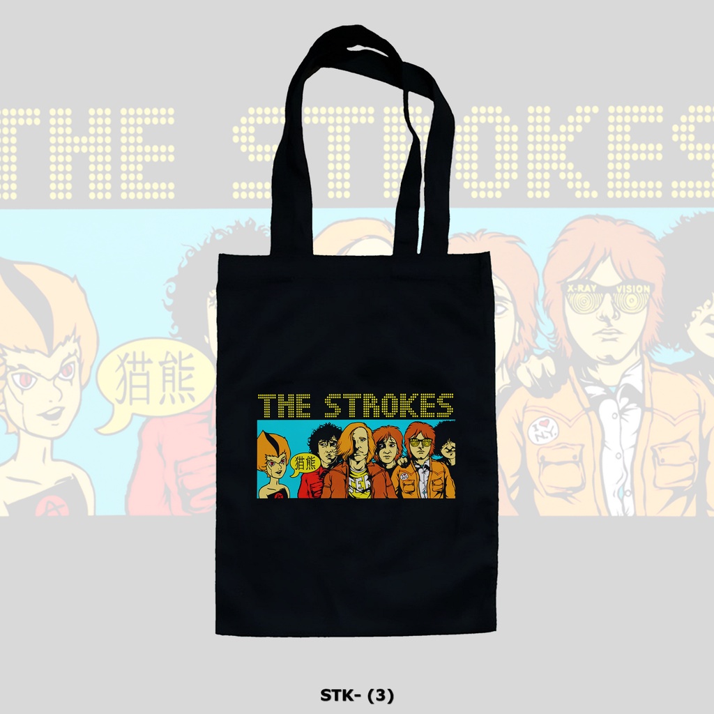 TOTE BAG HITAM - THE STROKES