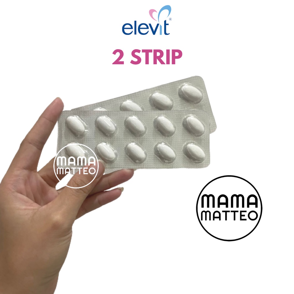 ELEVIT Pregnancy Pre-Conception Multivitamin 1 Strip 10 Tablet Original Australia / Kapsul Kehamilan / Vitamin Hamil
