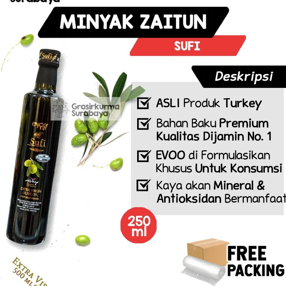 

✥ Minyak Zaitun SUFI 250ml Asli Turki EVOO Untuk Konsumsi Extra Virgin Untuk Anak Bayi Casa di Oliva ♤