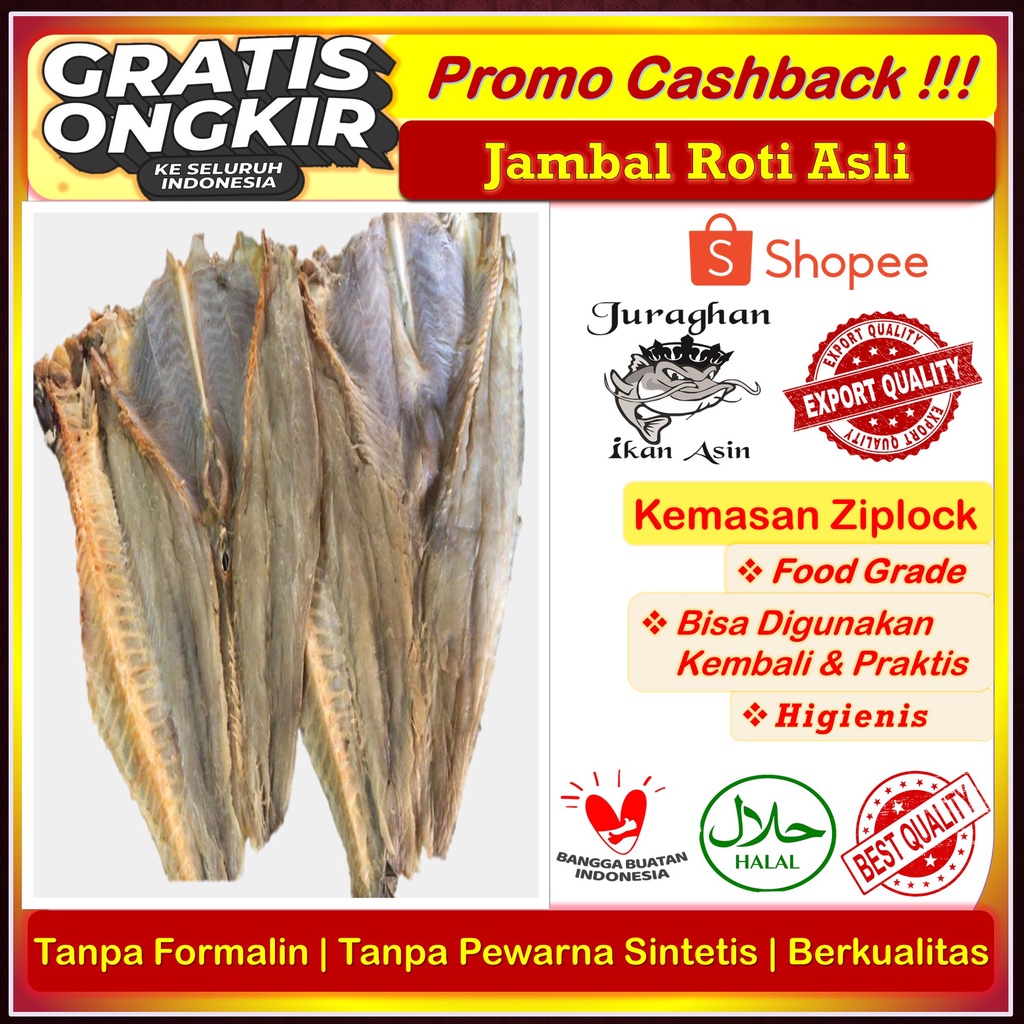 

Ikan Asin Jambal Roti Super Tanpa Pengawet TerEnak, dan Berkualitas 1 Kg