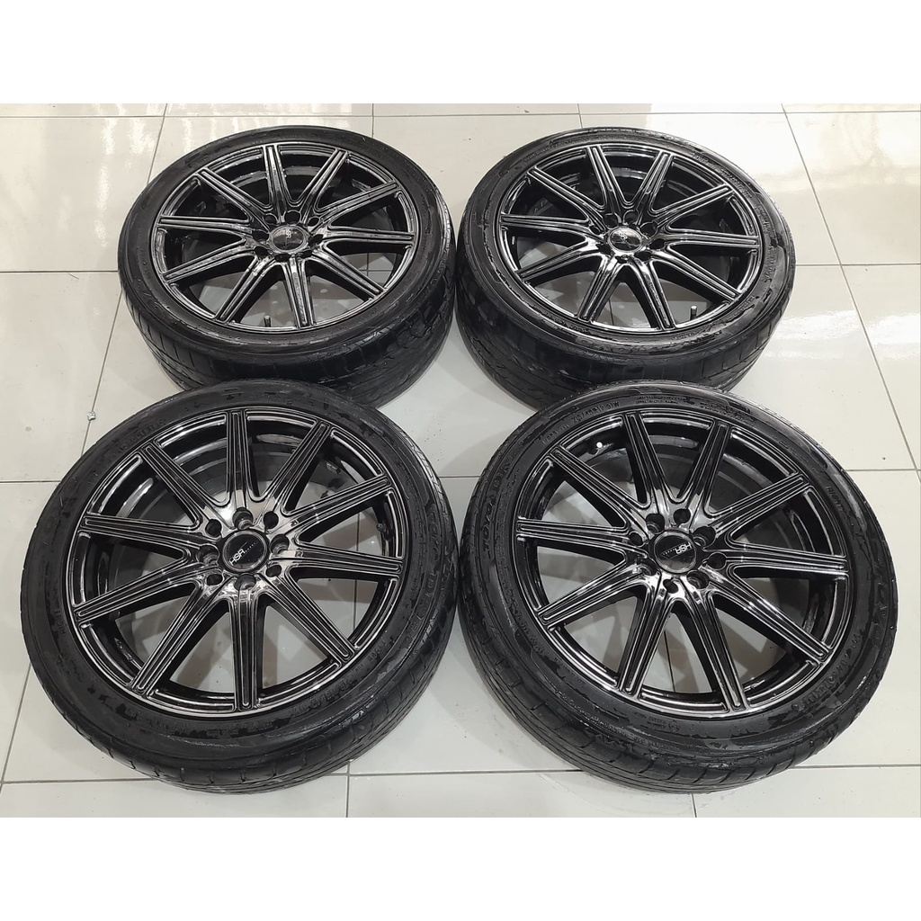 Velg Mobil racing palang R17 + Ban Toyo 215 45 ring 17 - Pelek seken bekas masih bagus buat Avanza, 