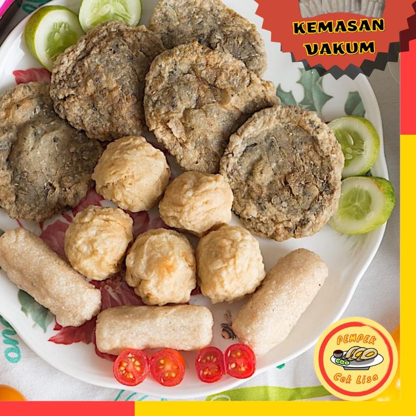 

➯ PEMPEK PALEMBANG KECIL PAKET CAMPUR ISI 20PCS/1KG + CUKO PEMPEK FROZEN MAKANAN BEKU FROZEN FOOD ➢