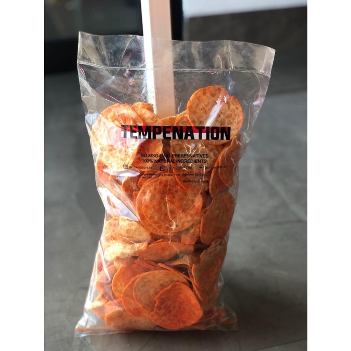 

Terlaris ✨ -Keripik tempe balado 500gr - Balado biasa- 2.2.23