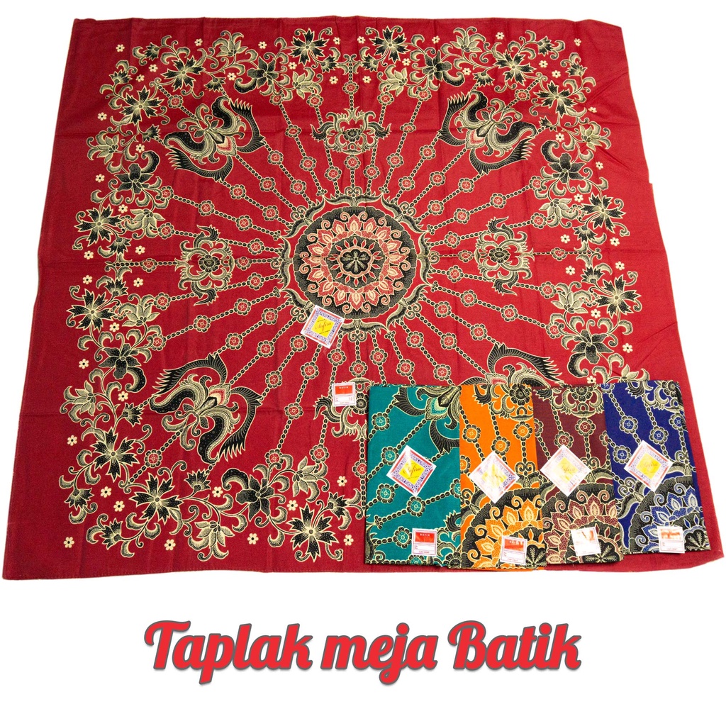 Taplak meja tamu batik Murah Buat kantor sekolah pesta  souvenir 120 x 120 cm