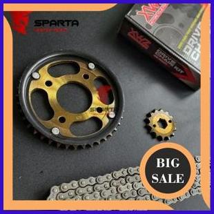 accessories GEAR SET SEPUH GIR PAKET XWZ Supra 150 GTR - Sonic 150R Drive Chain Kit 140ZZ3