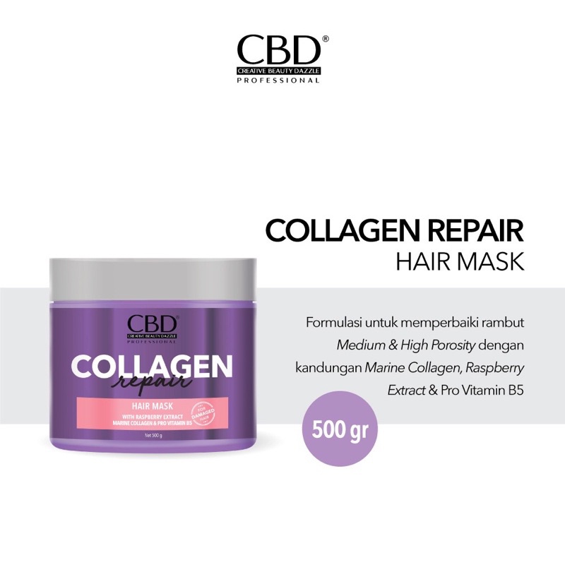 CBD Professional -  Collagen Repair Shampoo (250 ml) / Conditioner (250 ml) / Hair Mask (500 gr)