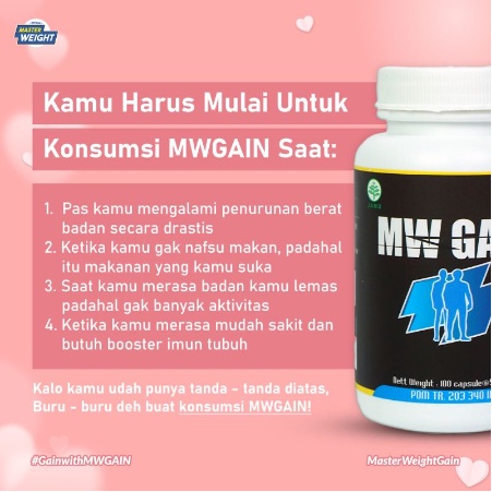 MASTER WEIGHT GAIN Penggemuk Badan Herbal Paling AMPUH