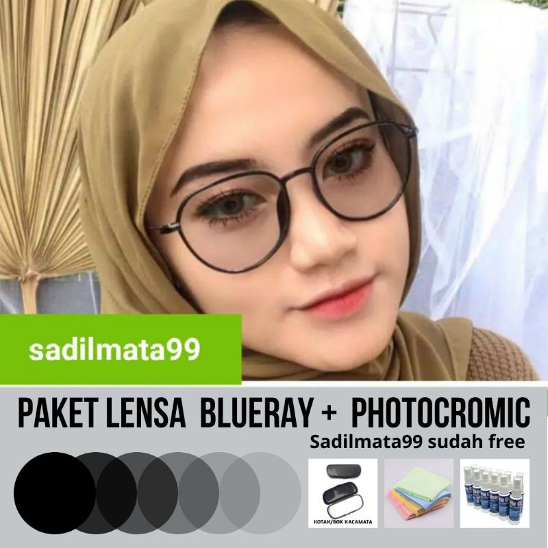 frame 2190 kacamata minus photocromic antiradiasi