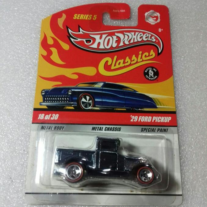 HOT WHEELS 29 FORD PICKUP. CARD HW CLASSIC SERIES 5. T HUNT REGULAR.