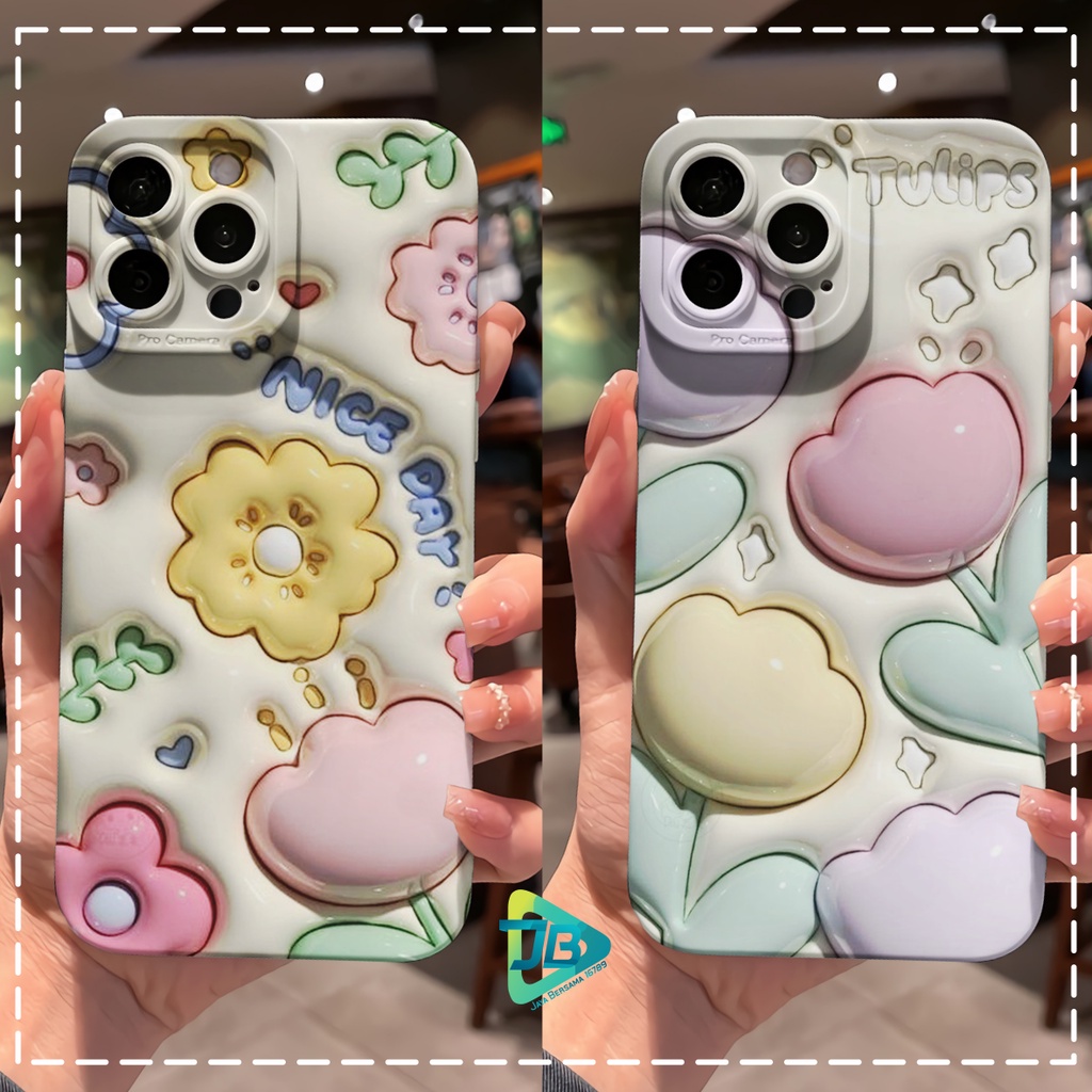 CUSTOM CASE SOFTCASE SILIKON PROCAMERA TULIP CUSTOM OPPO A3S A1K A5S A7 A37 NEO 9 A15 A15S A16 F1S A59 A96 A52 A92 A31 A8 A33 A53 A9 A5 2020 JB7645