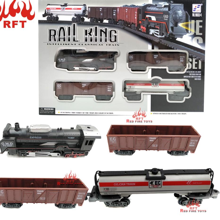 ☪ Mainan Kereta Api Rail King Classical Express Set Ideal Track Ho 1/87 ➮