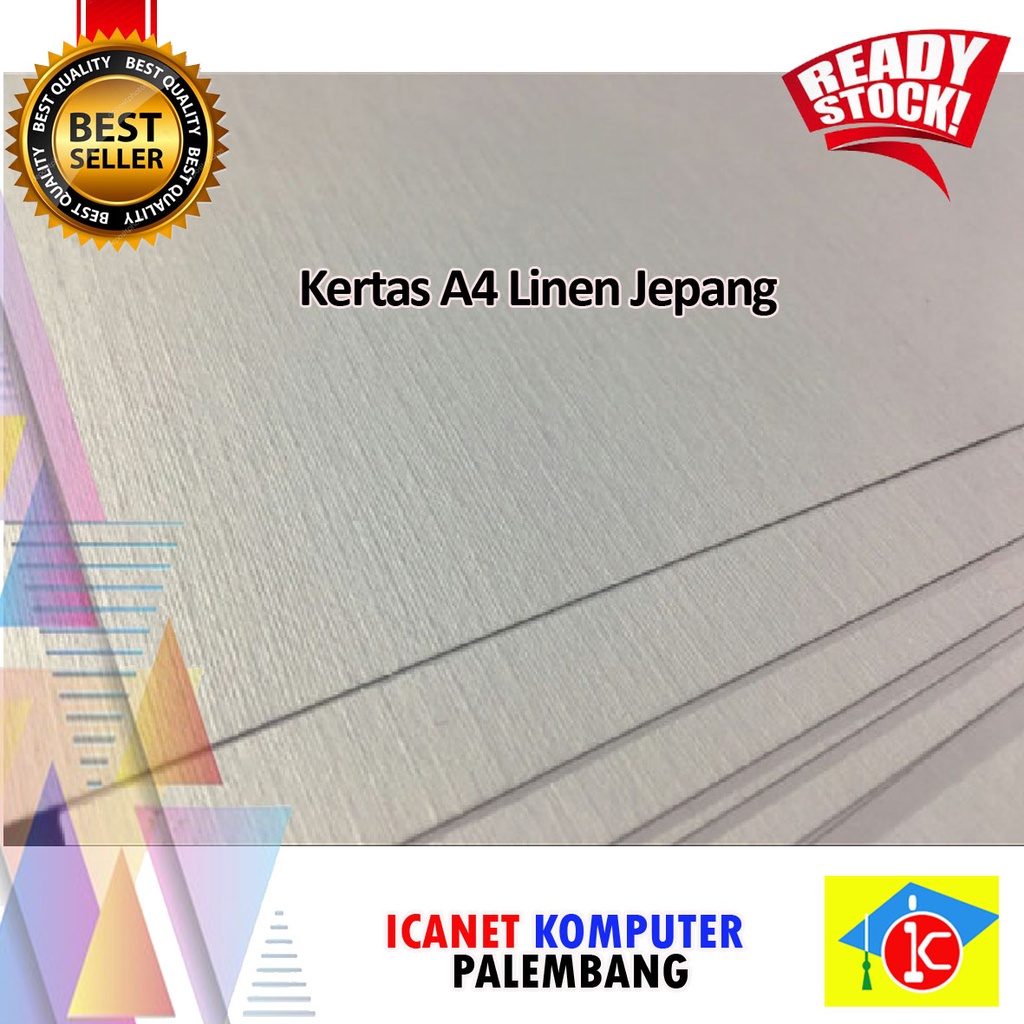 

Kertas Linen Jepang (Tebal 230 gsm) isi 10 lembar - untuk Undangan , Sertifikat, kartu nama dll