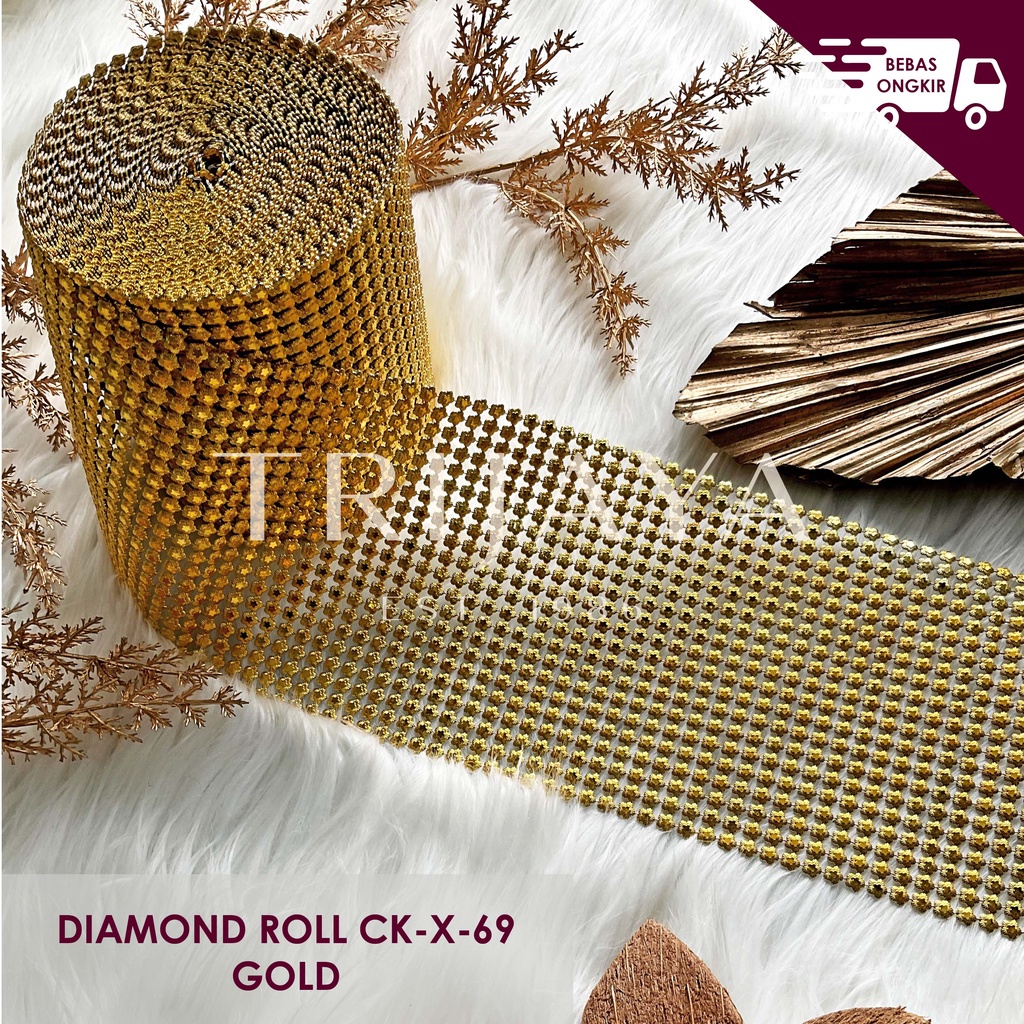 

Kristal Diamond Roll (CK-X-69) Per Meter -Trijaya