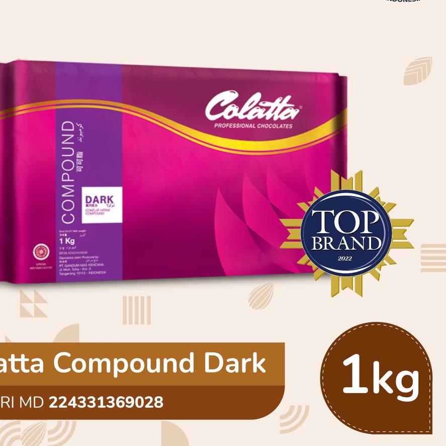 

☊ Colatta Compound Chocolate Dark - Coklat Batang 1Kg ☜