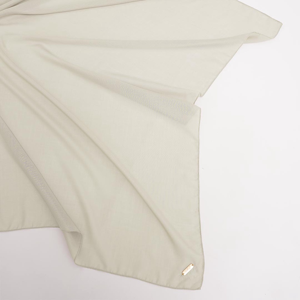 ALIF HIJAB POLOS SEGI EMPAT PARIS PREMIUM KOREA - BABY POWDER ( SPL-D1-011 )