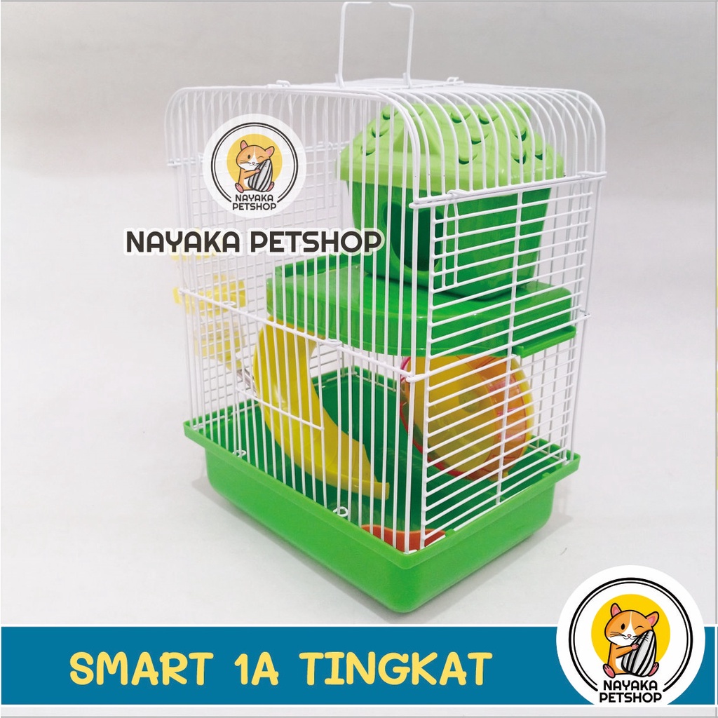 Smart Tingkat 1A Kandang Hamster Murah Tingkat 2 Lantai Rumah Besi Jeruji Hewan