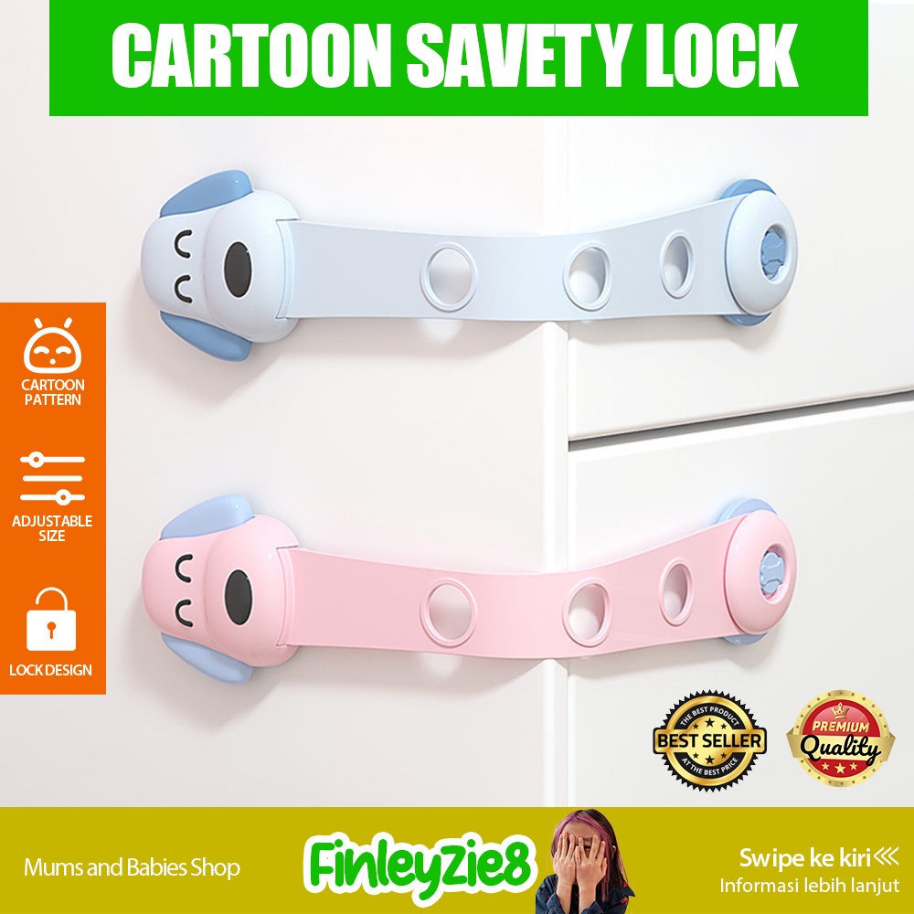 Pengaman Laci Pengaman Bayi Tali Kunci / Kait / Laci / Lemari / Pintu Kulkas / 3M Adhesive Child Lock / Baby Safety Lock / Kunci Pengaman Lemari / Kunci Pengaman / Kunci Pengaman Kulkas / Kunci Pengaman Laci Lemari Kulkas / Pengaman Pintu Kulkas Lemari