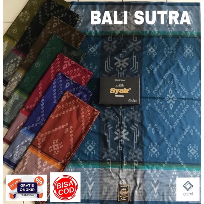 Sarung Syair Exclusive Bali Sutra / Sarung Tenun Murah / Sarung Motif Kualitas Premium