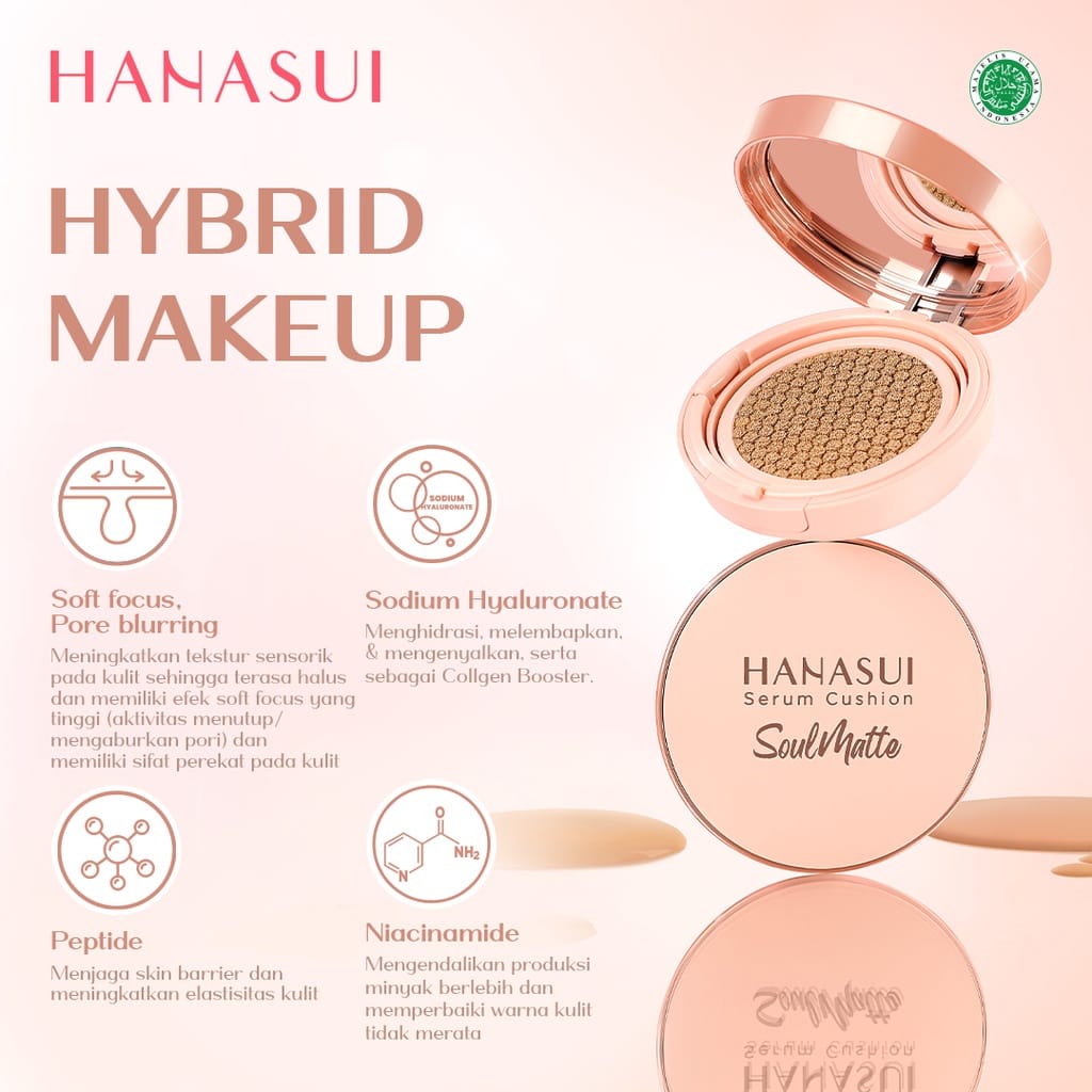 HANASUI Serum Cushion | Serum Cushion SoulMatte 15g