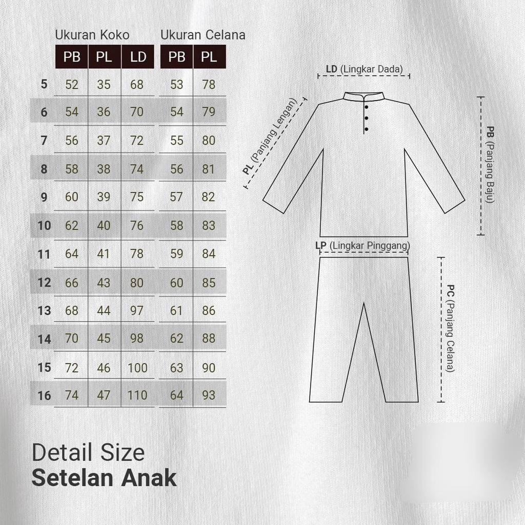 Two Mix - Setelan Baju Muslim Koko Anak Laki Laki Lebaran 1-12 Tahun EK03-2