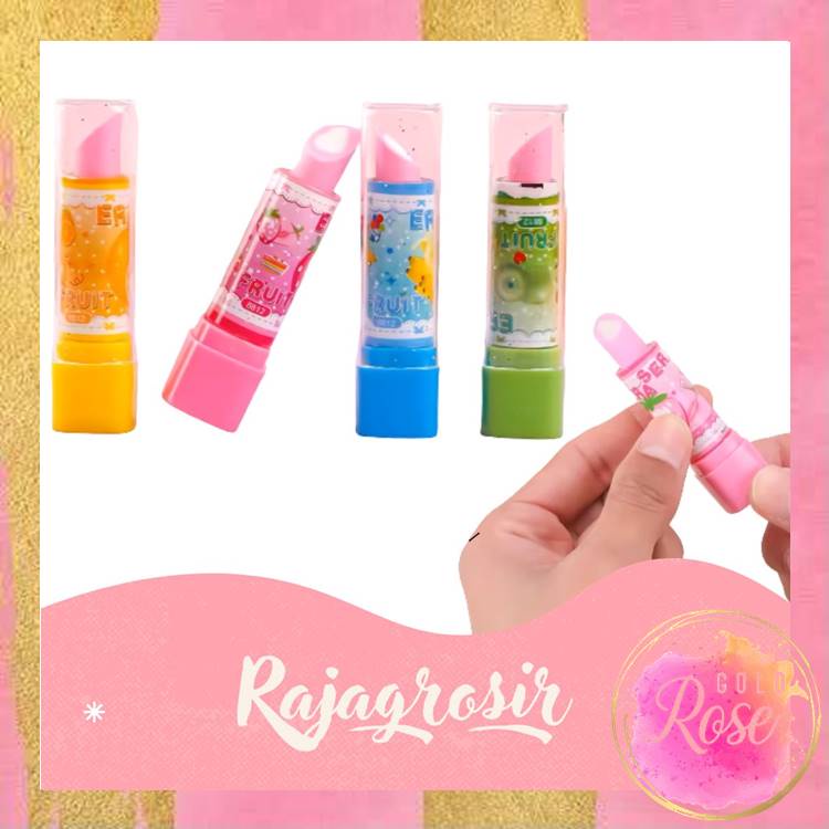 

ℛ - S5671 Penghapus Pensil Bentuk Lipstik Warna Warni / Penghapus Pensil Lipstik / Penghapus Bentuk Lipstik Beauty / Penghapus Pensil Lucu / Penghapus Pensil Murah / Penghapus karakter / Erases Pen