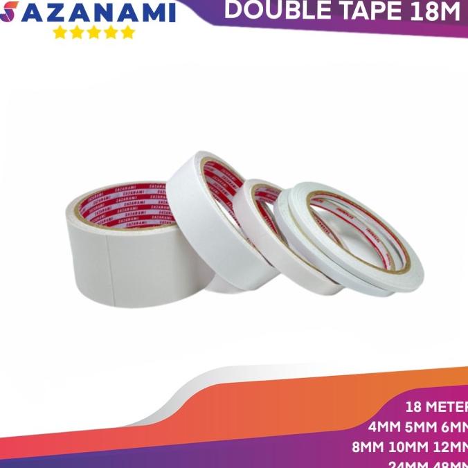 

Double tape kertas Sazanami 18Meter(Ukuran 4mm,5,6,8,10,12,24,48)