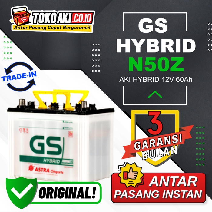 AKI FUSO CANTER 1985-NOW - GS ASTRA HYBRID N50Z - 60AH