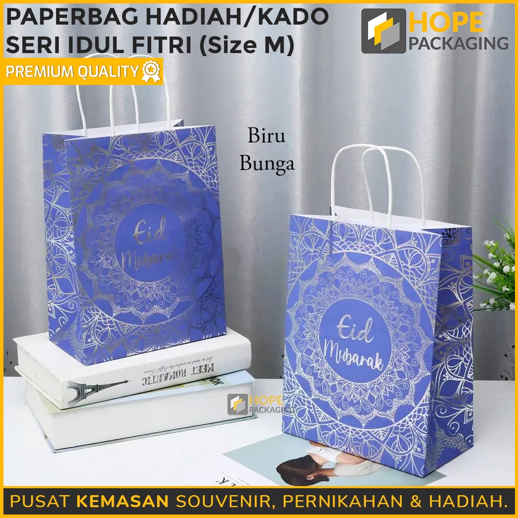 PaperBag Hadiah Size :  M Lebaran Idul Fitri / Kado Tas Paperbag Lebaran / Paperbag Pengajian