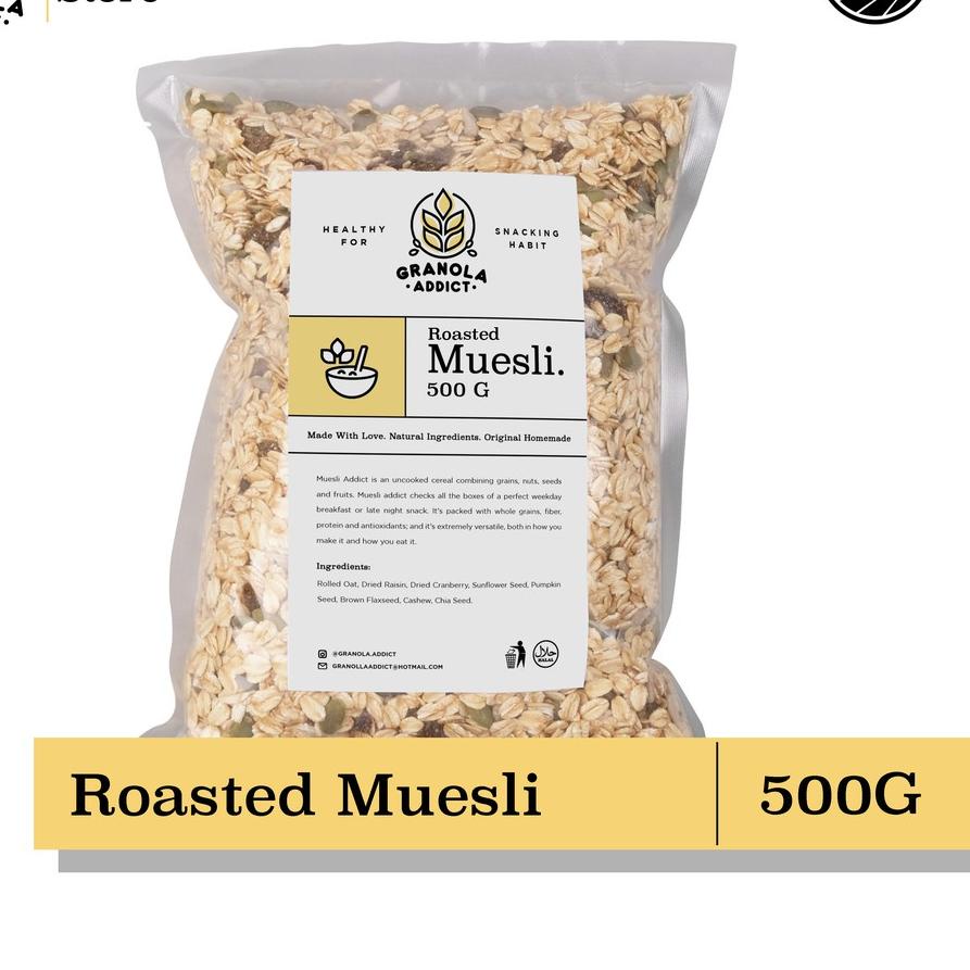 

♀ Granola Addict - Roasted Muesli Fruit & Seed 500G Ω