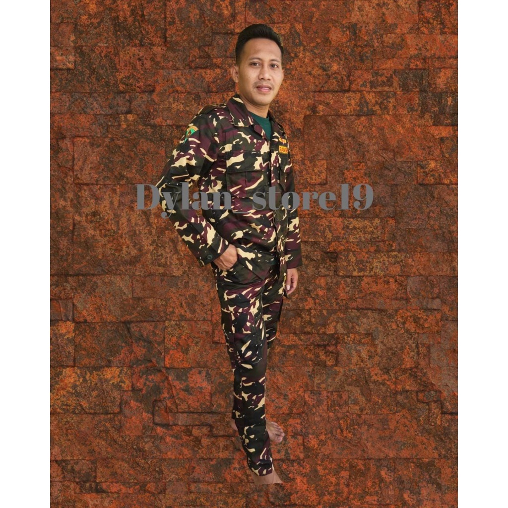 RB SERAGAM BANSER ANTI AIR / SERAGAM PDL BANSER SERAGAM PDL LORENG BANSER PRIA TERLARIS BAHAN WR