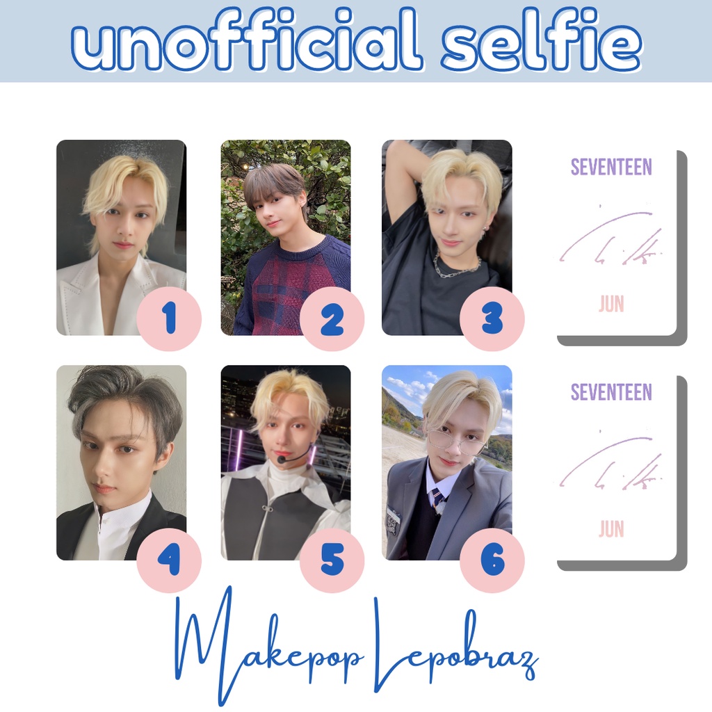 [PART 1] [MIN. 3 PC] SEVENTN SELFIE - BOYFRIENDABLE DINO DK HOSHI JEONGHAN JOSHUA JUN