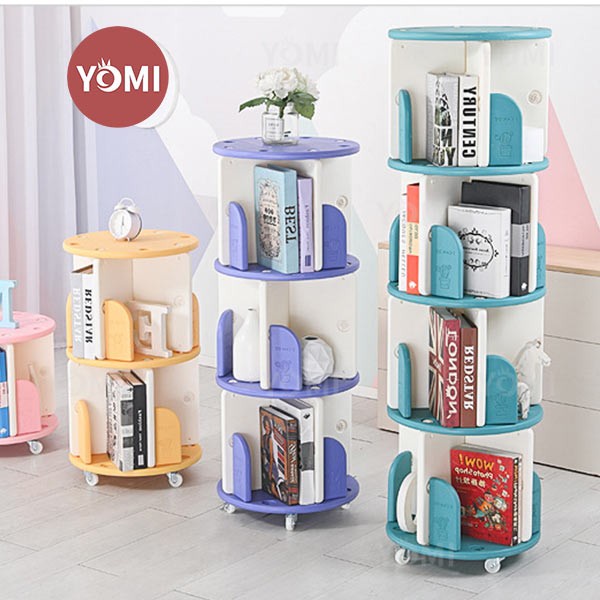 Terlaris Yomi- Putar Rak Buku Anak S63/ Rak Buku Serbaguna Tempat Penyimpanan B
