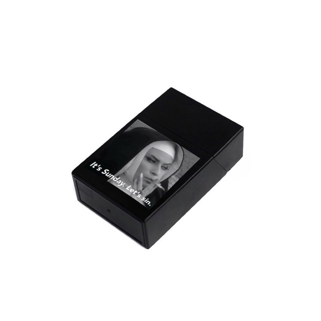 KOTAK ROKOK BOX HITAM /KADO ULANGTAHUN / KOTAK ROKOK PLASTIK / HADIAH /SOUVENIR /KADO COWOK/KOTAK RO