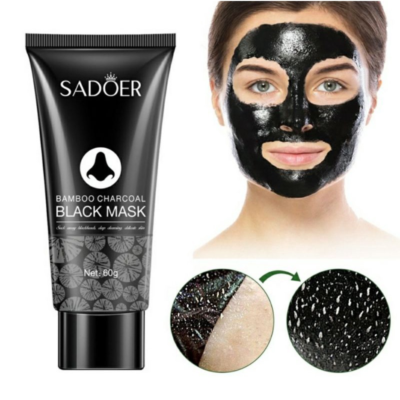 MASKER KOMEDO SADOER | BLACK MASK CHARCOAL ACTIVATED CARBON