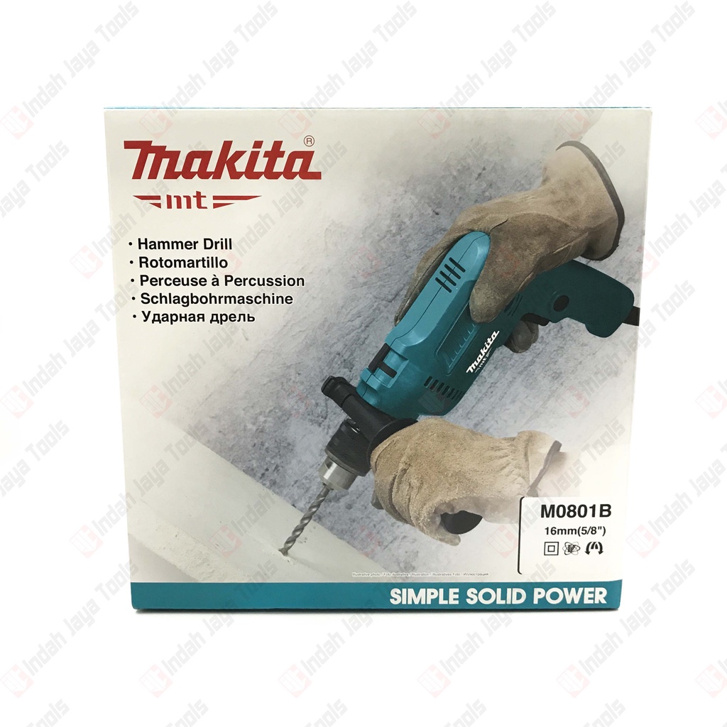 MAKITA M0801B Mesin Bor Beton 13 mm - Bor Besi Kayu Tembok Listrik